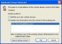 Duplicate Contact Detected Window 2